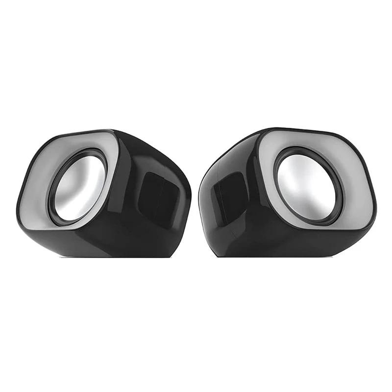 HP DHS-2111 Speaker Desktop Wired Mini Multimedia USB Speaker, Stereo, Subwoofer for Home, Mobile & Notebook