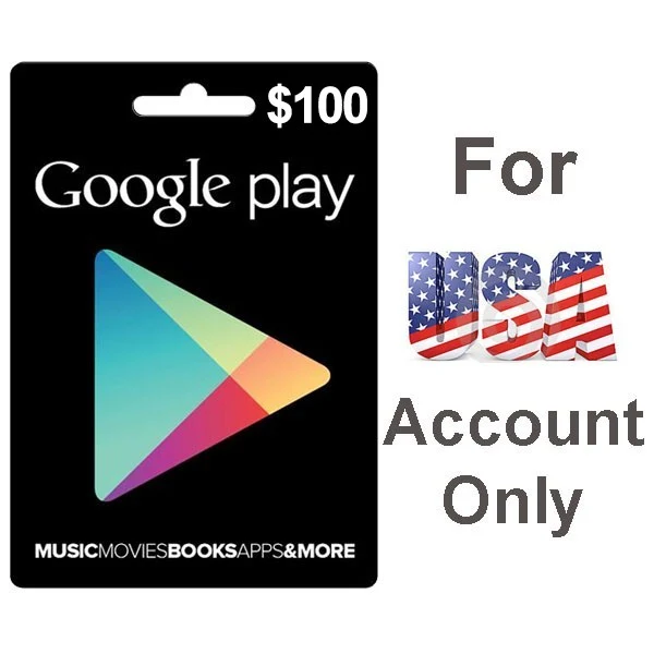 Google Play Digital Gift Card 100$ - US Account