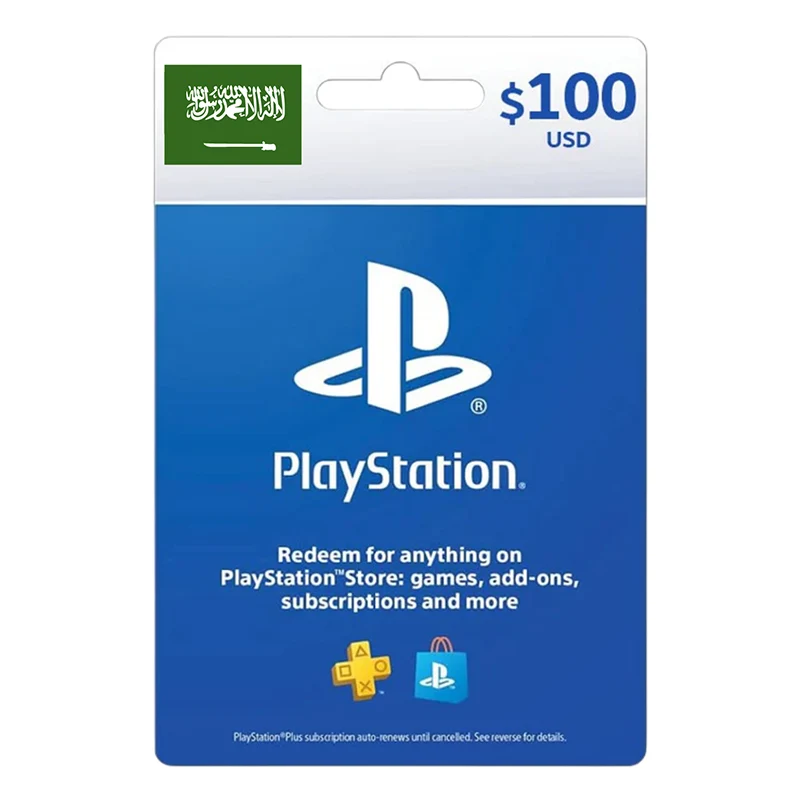 Sony PlayStation Network Gift Card 100$ PSN - Saudi Account