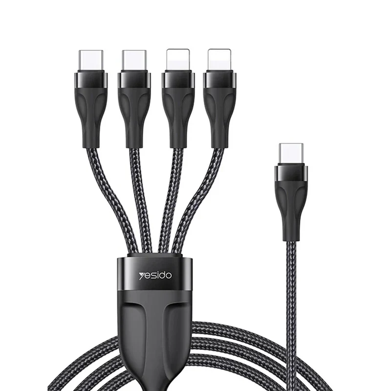 Yesido CA110 4 in 1 Cable For Type-C & Lightning Devices