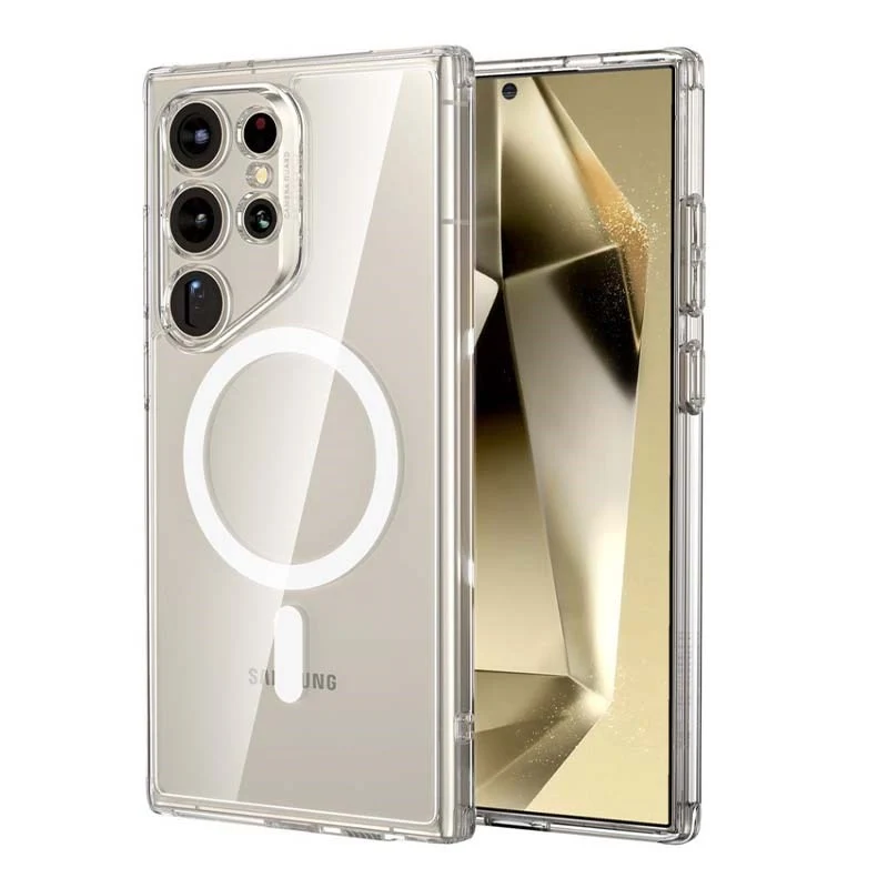 ESR Halolock Protective Cover with Stand for Samsung Galaxy S24 Ultra, Clear