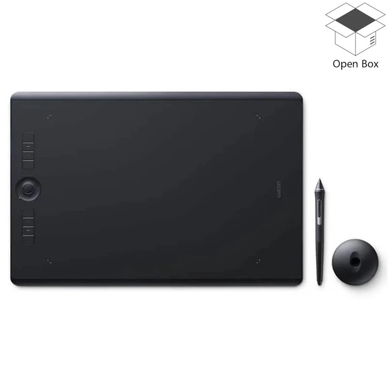 Wacom Intuos Pro Digital Graphic Drawing Tablet (PTH860) for Mac or PC, Large, New Model - Black, Open Box