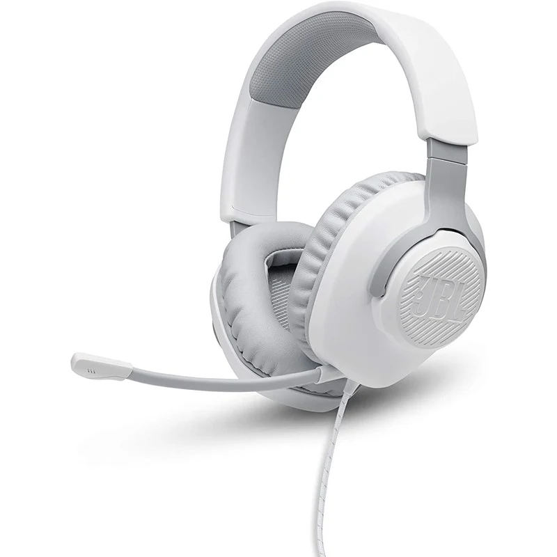 JBL Quantum 100 by Harman, Wired Over Ear Gaming Headphones with Detachable Mic for PC, Mobile, Laptop, PS4, Xbox, Nintendo Switch, VR