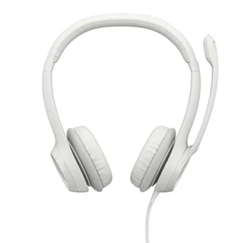 Logitech H390 USB Headset with Noise-Cancelling Mic - White