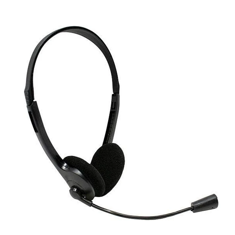 Hing Internet Talk Wired Headset With Microphone - Black