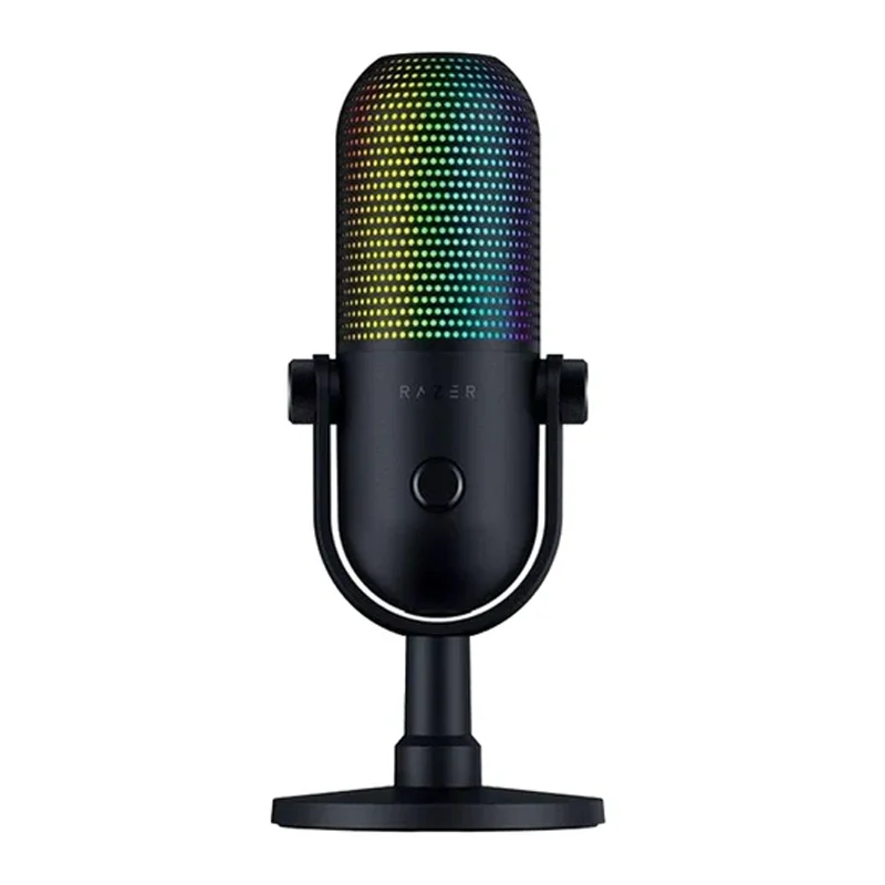 Razer Seiren V3 Chroma RGB USB Gaming & Streaming Microphone with Tap-to-Mute - Black