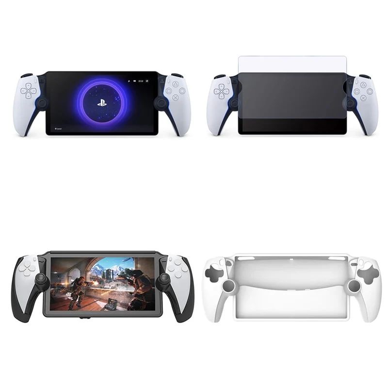 Sony PlayStation 5 (PS5) Portal Remote Player, Glass Screen Protector, TPU Case with Protective Case
