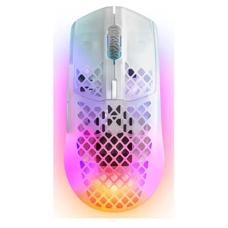 SteelSeries Aerox 3 (2022) Ultra Lightweight RGB Wireless Gaming Mouse - Ghost