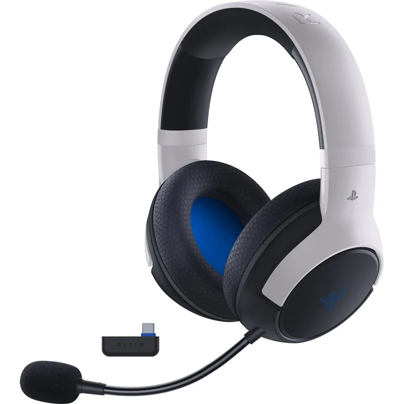 Razer Kaira HyperSpeed PlayStation Licensed Wireless Multi-Platform Gaming Headset - White
