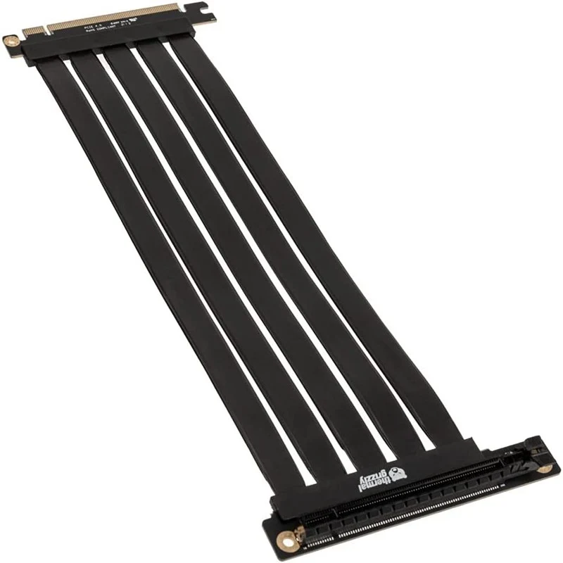 Thermal Grizzly PCIe 4.0 x 16 Riser Cable 300mm - Black