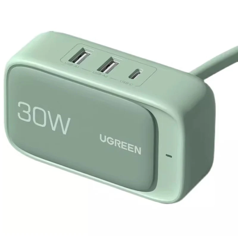 Ugreen 30W PD Smart Charging Magic Box Charger Fast Charging Head Cube Socket 2-in-1 Type-C
