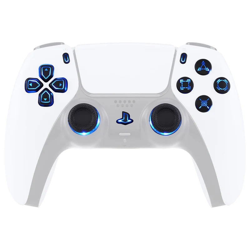 eXtremeRate Atmosphere Light PS5 Gamepad Accessories LED Kits for Illuminated D-Pad Share Option Home Face Buttons Thumb Sticks