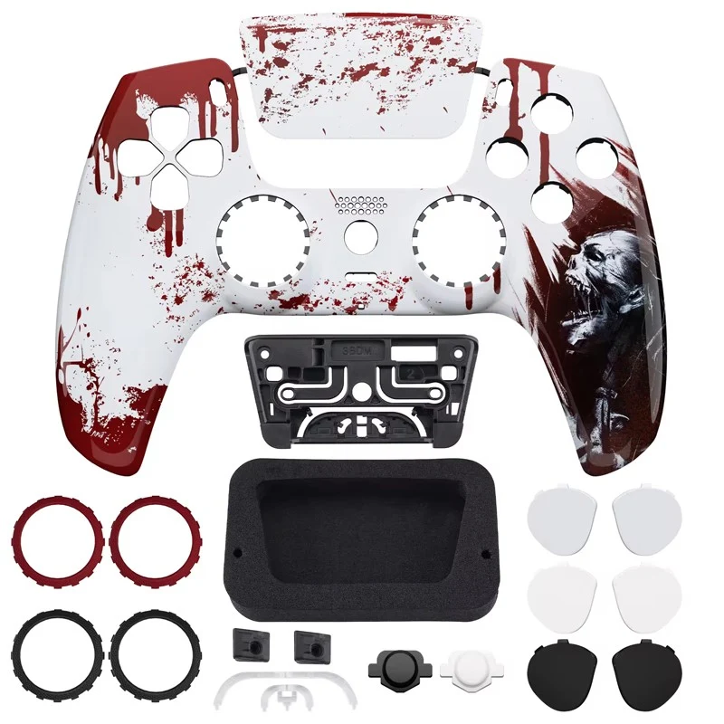 eXtremeRate Blood Zombie Custom Control Shell Faceplate Cover For Dualsense Edge PS5 Controller