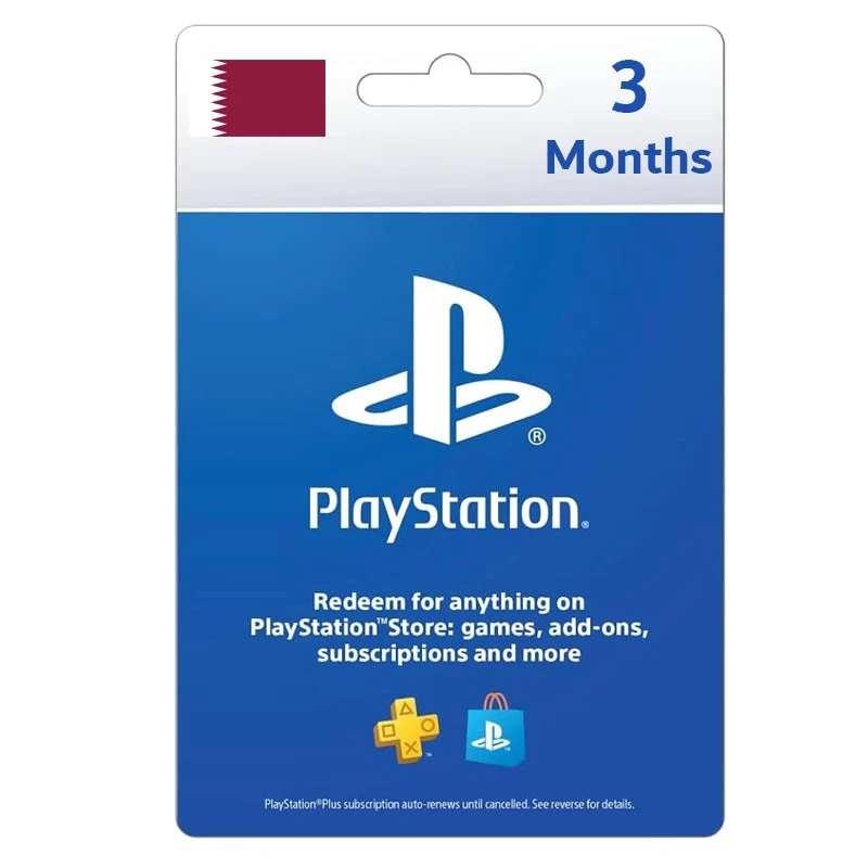 Sony Playstation Plus 3 Month Memebership - Qatar