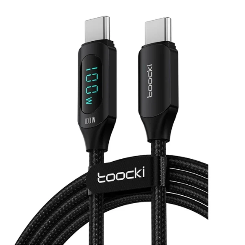 Gadgeton 100W Type-C To Type-C Cable Fast Charging , 1 M, Black