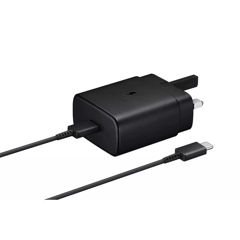 Samsung 45W PD Power Adapter with USB-C to USB-C Cable (5A) - Black