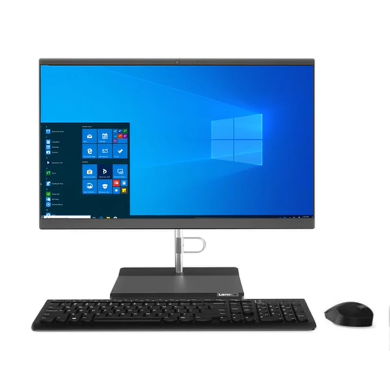 Lenovo V30a-22 AIO 21.5" FHD IPS, CPU I5-1035G1, RAM 4GB, HDD 1TB, Camera, DOS (NO Windows) - Black