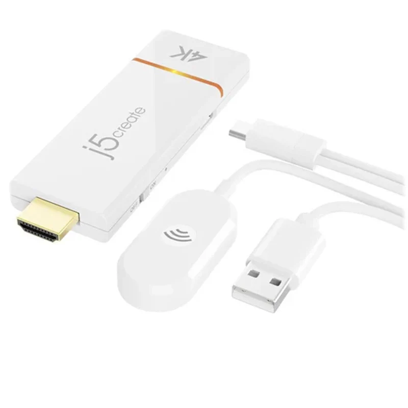 j5create JVAW76 ScreenCast 4K HDMI Wireless Display Adapter - White