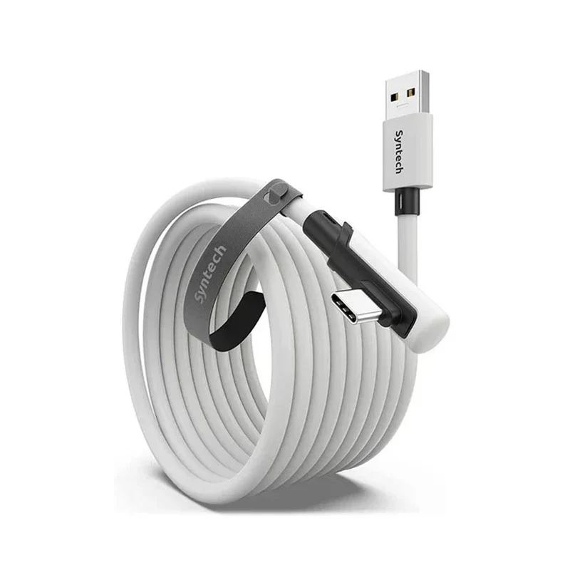 Syntech Charging Link Cable 16 ft Compatible With Oculus/Meta Quest 2, White