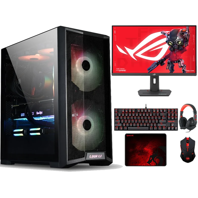 i9 GAMING PC i9-14900F, RTX 4080 SUPER, Windows 11 PRO with Asus Gaming Monitor and 4in1 Gaming Kit