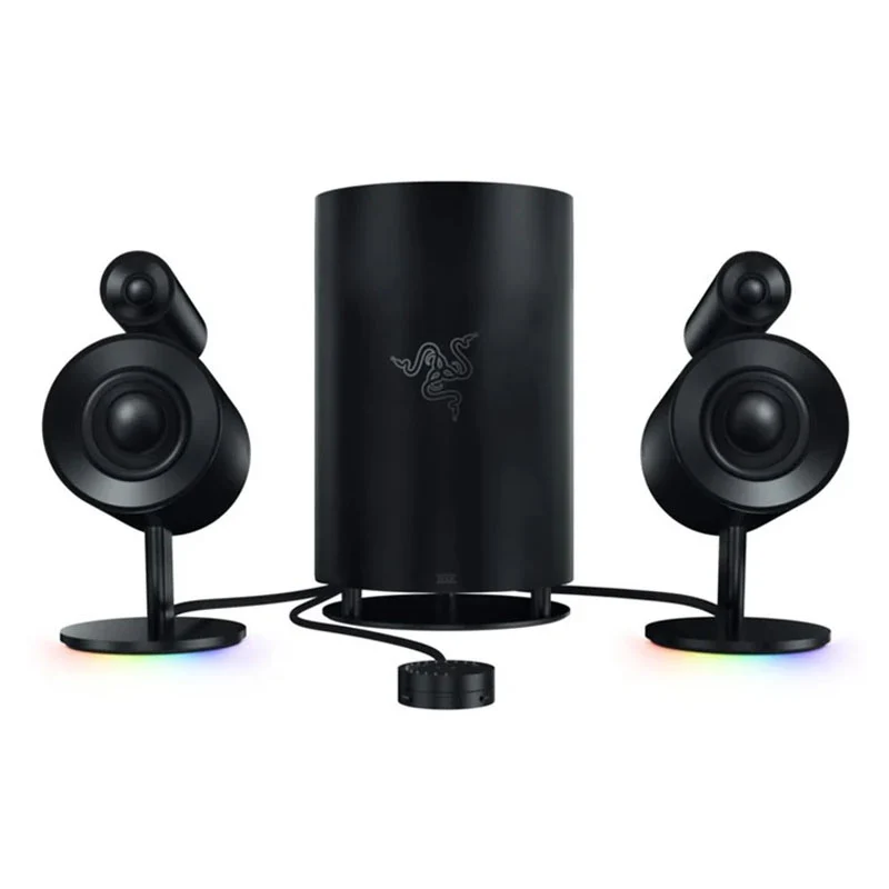 Razer Nommo Pro- Thx Certified Premium Audio - Dolby Virtual Surround Sound - Downward Firing Subwoofer PC Gaming Speakers