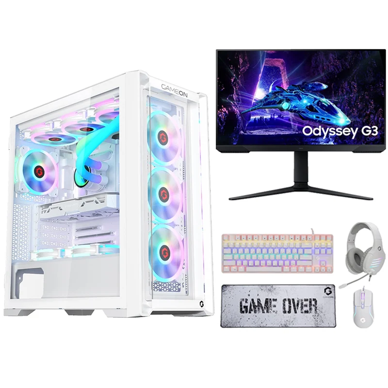 i5 GAMING PC i5-14400F, RTX 3050 8GB, Windows 11 PRO with Samsung Gaming Monitor and 4in1 Gaming Kit