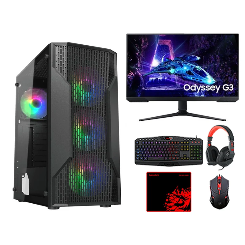 i5 GAMING PC, i5-14400F, RTX 4060 Ti 16GB, Windows 11 Pro With Samsung Gaming Monitor and 3in1 Gaming Kit
