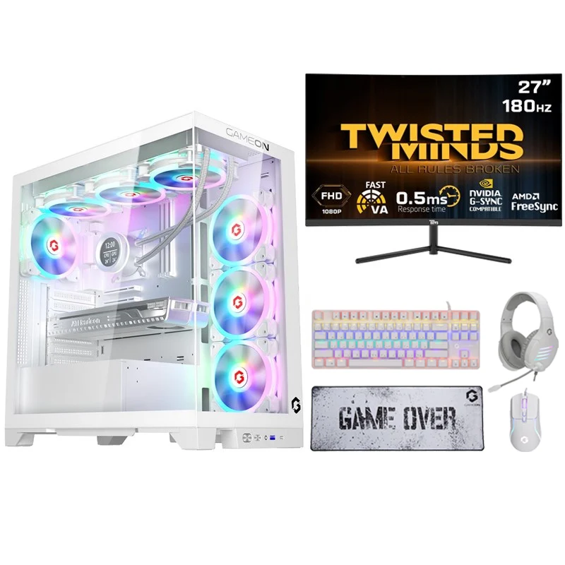 i5 GAMING PC i5-14400F, RTX 3050 8GB, Windows 11 PRO with Twisted Minds Gaming Monitor and 4in1 Gaming Kit