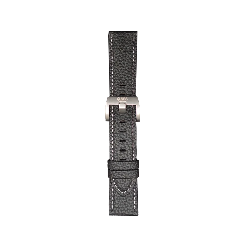 Cinturino Per Smartwatch 22mm In Pelle - Black
