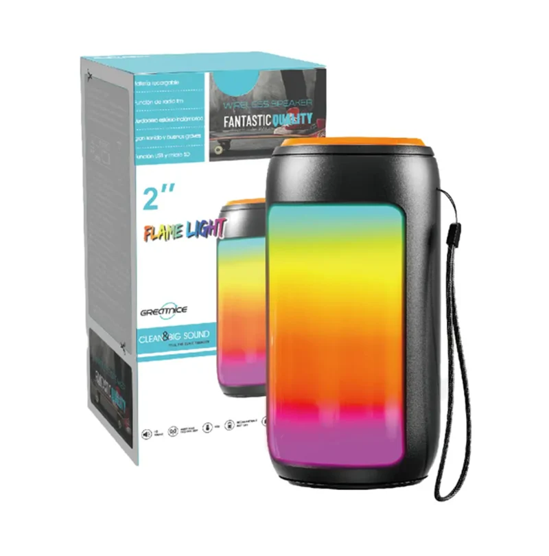 GTS 1731 Altavoz Bluetooth RBG Greatnice Tarjeta TF - USB - FM