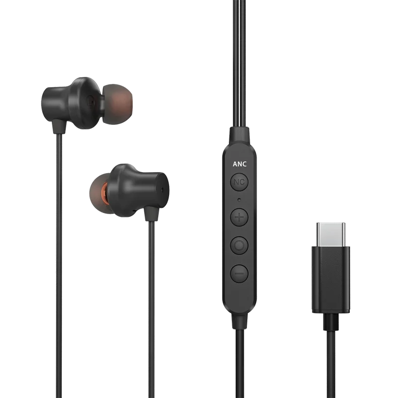Hush C30 | Wired USB C Noise Canceling Earbuds