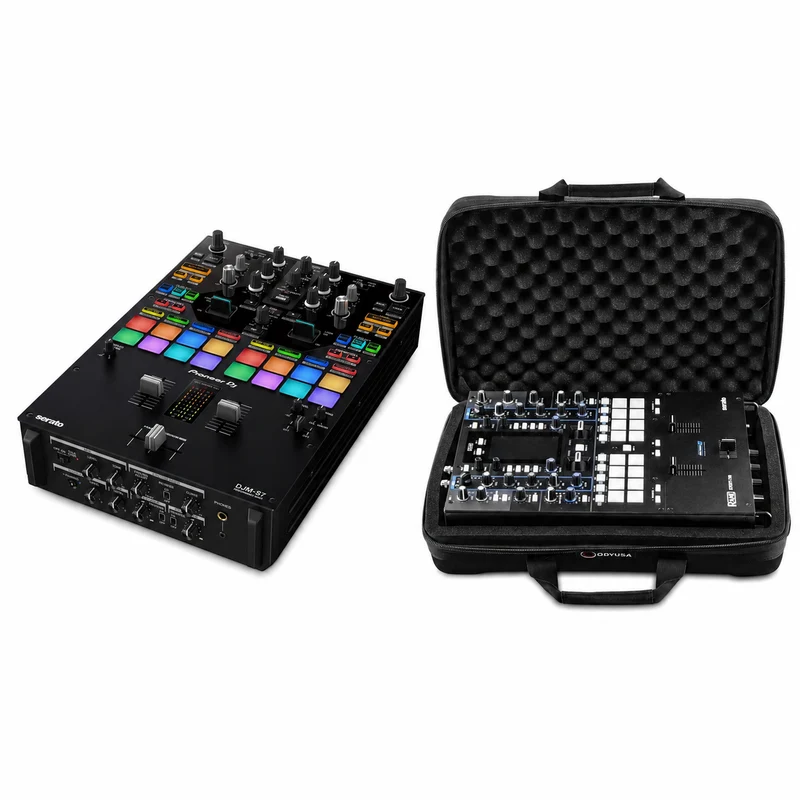 Pioneer DJ DJM-S7 Scratch Style DJ Mixer + Odyssey Base 2 Top Streemline Eva Case
