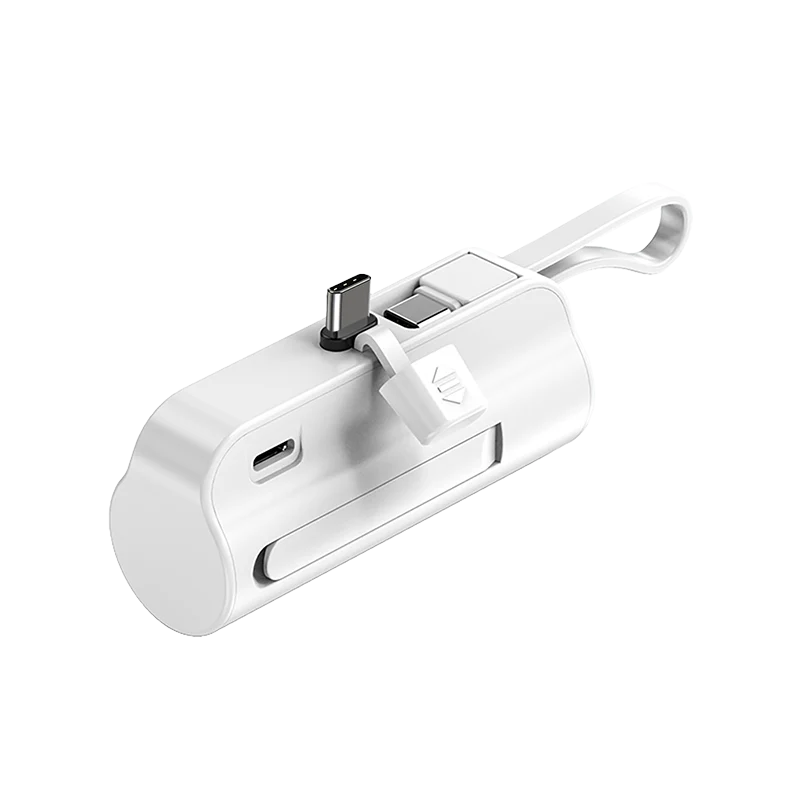 Powerbank Pocket Type-C con stand di supporto - 5000mAh - White