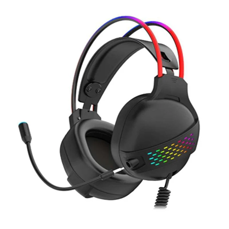 Gameon GO-711 RGB Gaming Headset With Detachable Mic - Black