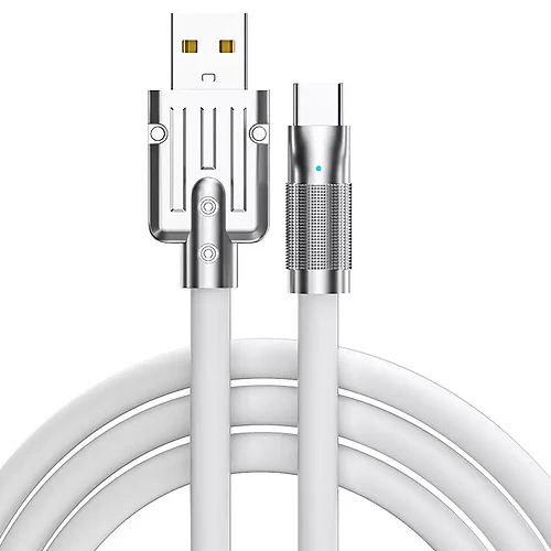 ACTION CABLE ZINCO 120 W 6 A USB>TYPE-C cavo di ricarica