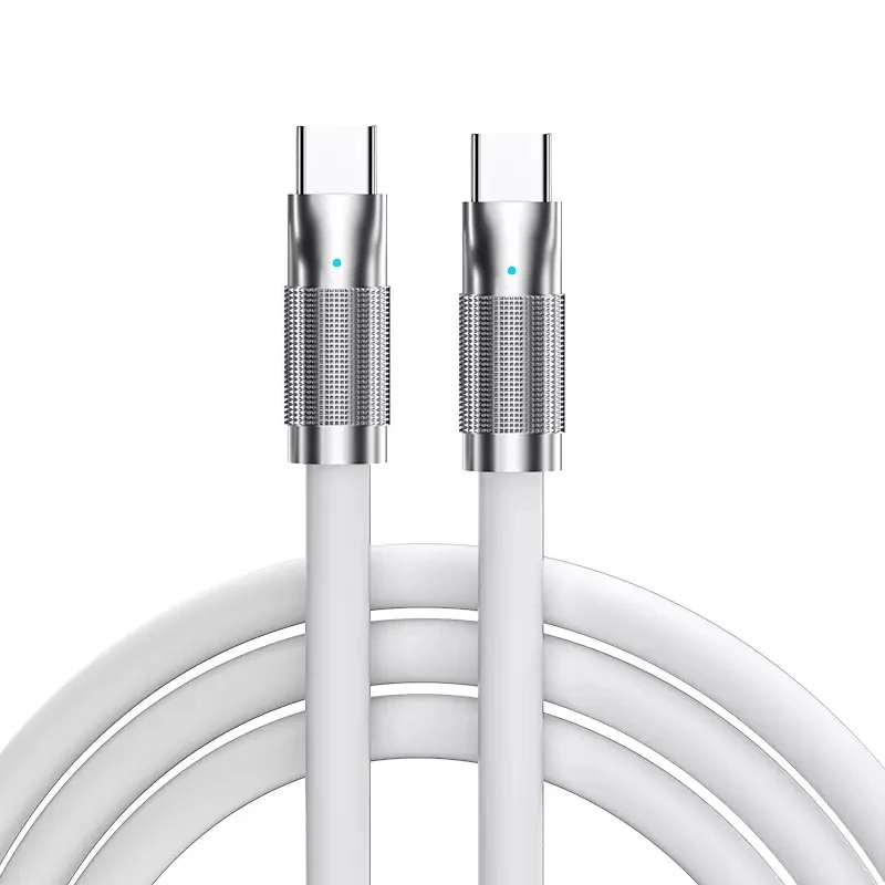 ACTION CABLE ZINCO 120W 6A TYPE –C > TYPE-C cavo di ricarica