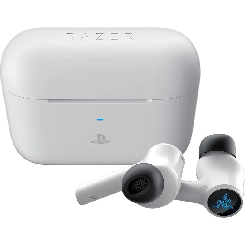Razer Hammerhead HyperSpeed - PlayStation Licensed Wireless Multi-Platform Gaming Earbuds - White