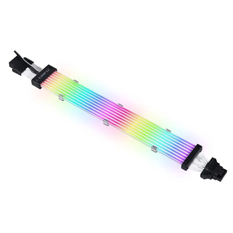LIAN LI STRIMER PLUS V2 RGB V2 12+4 to 12+4 Llight Guide 8 LED PSU Extension Cable