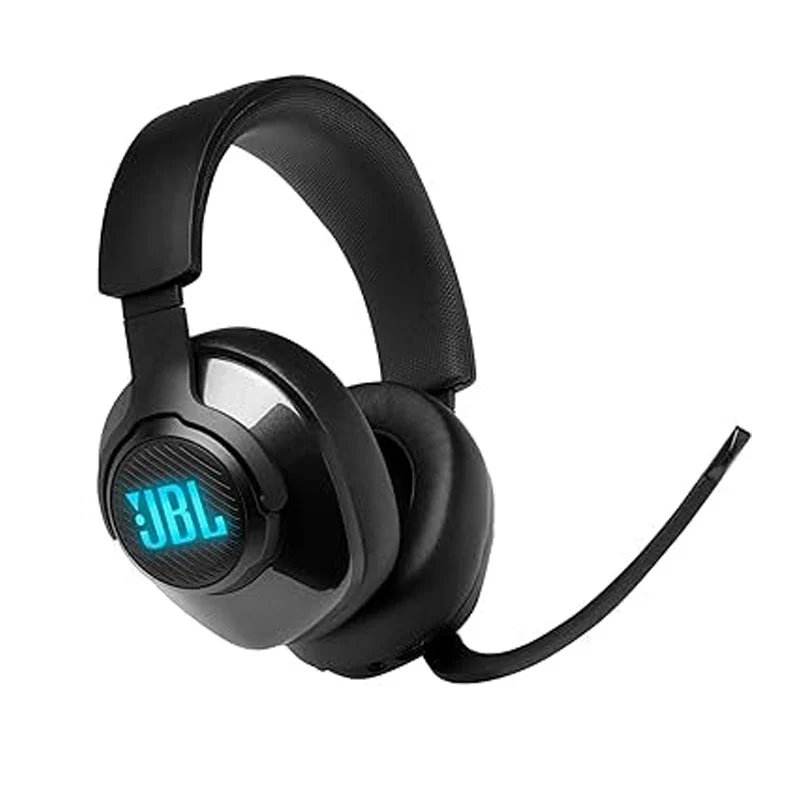 JBL Quantum 400 Wired Over-Ear Gaming Headphones with USB and Game-Chat Balance Dial, Black