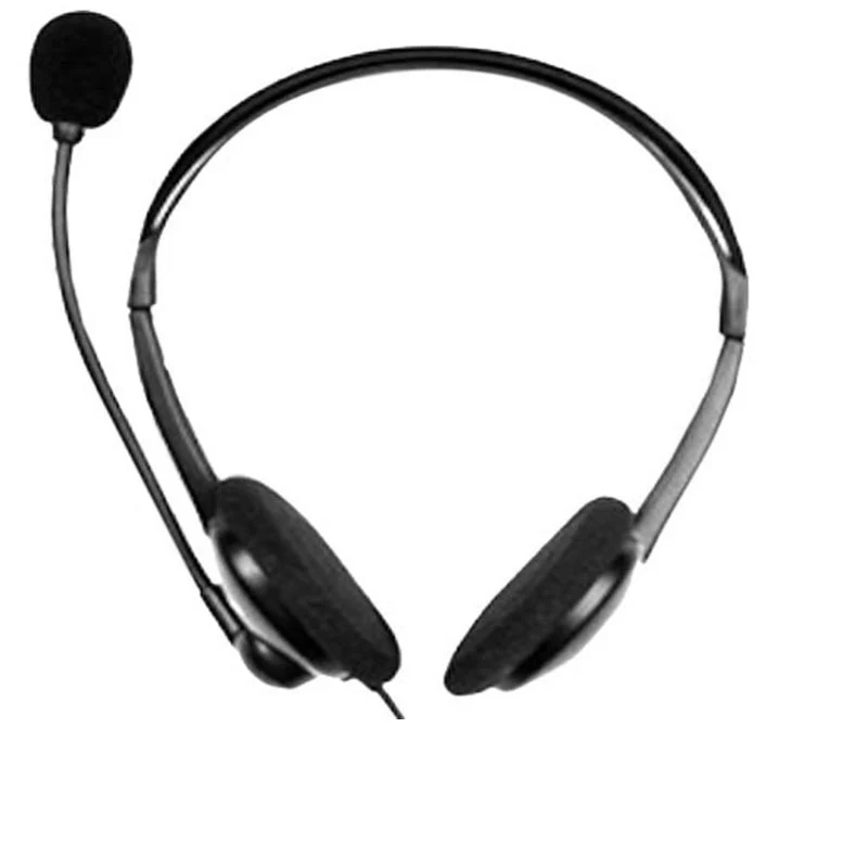 Logitech H110 Wired On Ear Headphones With Mic, Stereo With Noise-Cancelling, 3.5mm Dual Audio Jack
