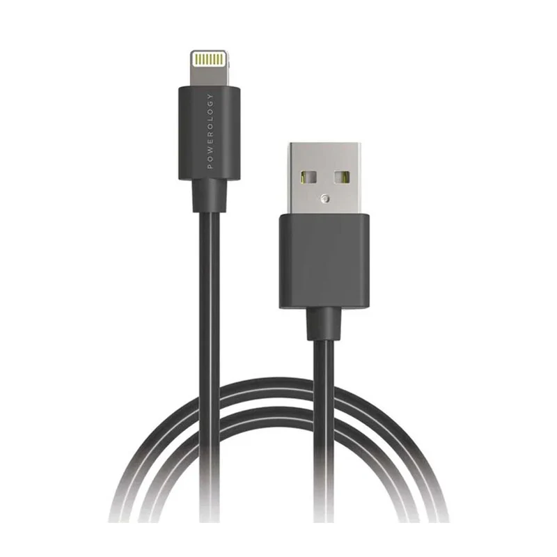 Powerology USB-A to Lightning Cable 3M - Black