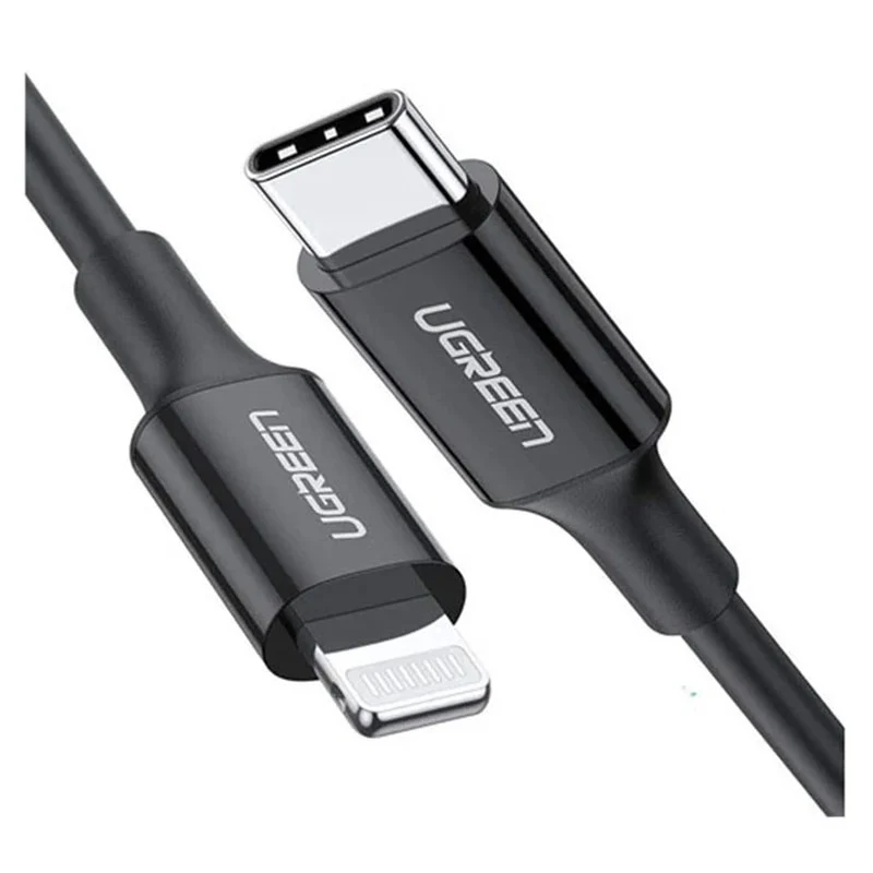 Ugreen USB-C to Lightning Cable Nickel Plating Shell 1M, Black