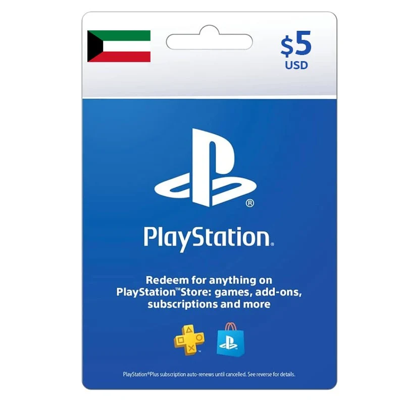 Sony PlayStation Network Card 5$ PSN - Kuwait