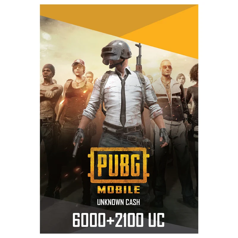 PUBG Pins 6000 + 2100 UC Gift Card