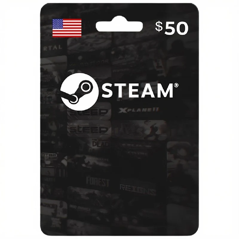 Steam Wallet Gaming Card 50$ - Only for US Account