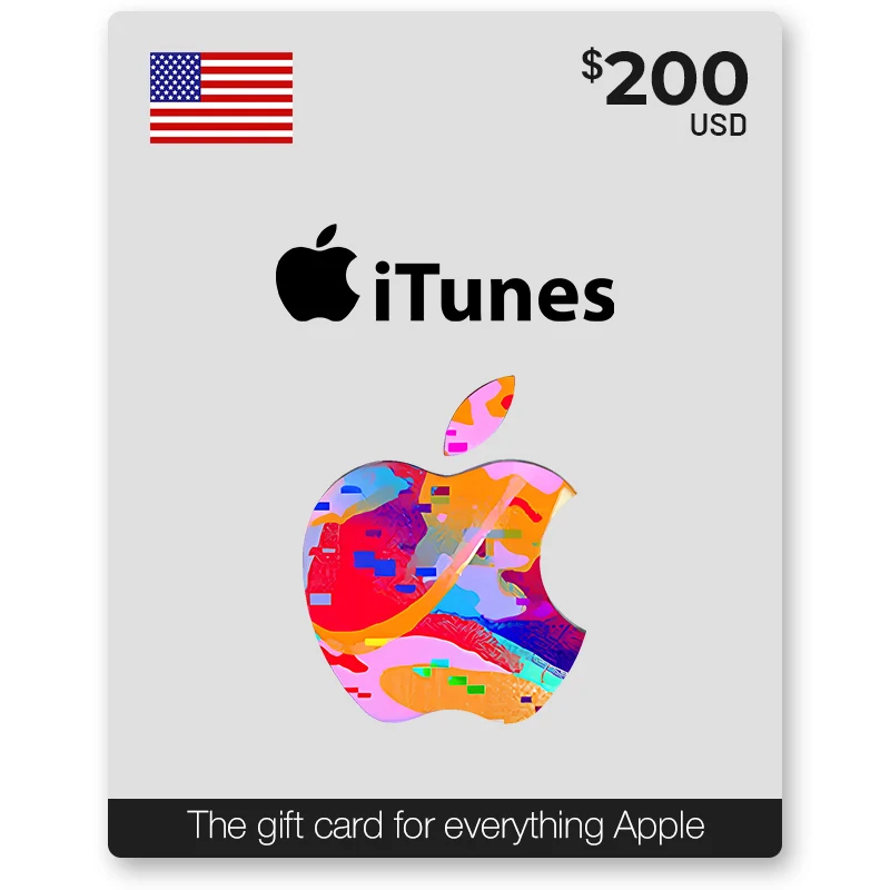 Apple iTunes Gift Card 200$ - US