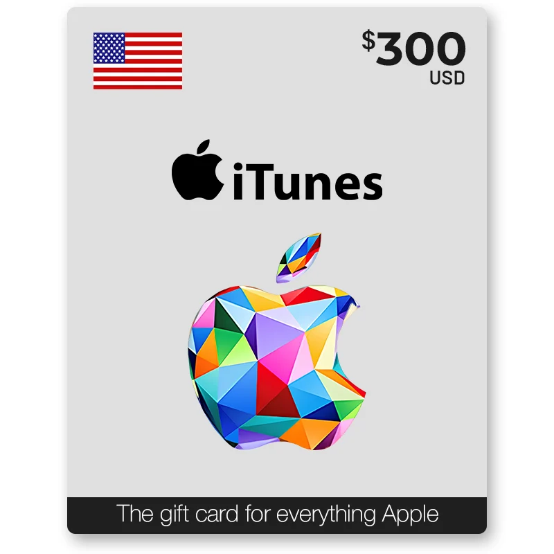 Apple iTunes Gift Card 300$ - US