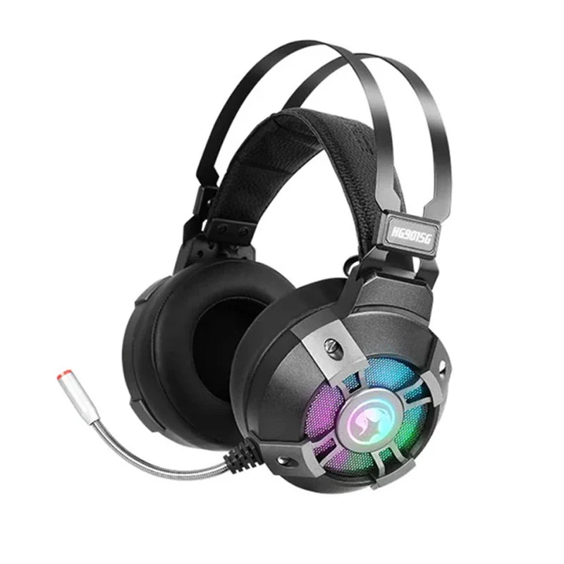 MARVO HG9015G 7.1 Virtual Surround Sound RGB Gaming Headset - Black