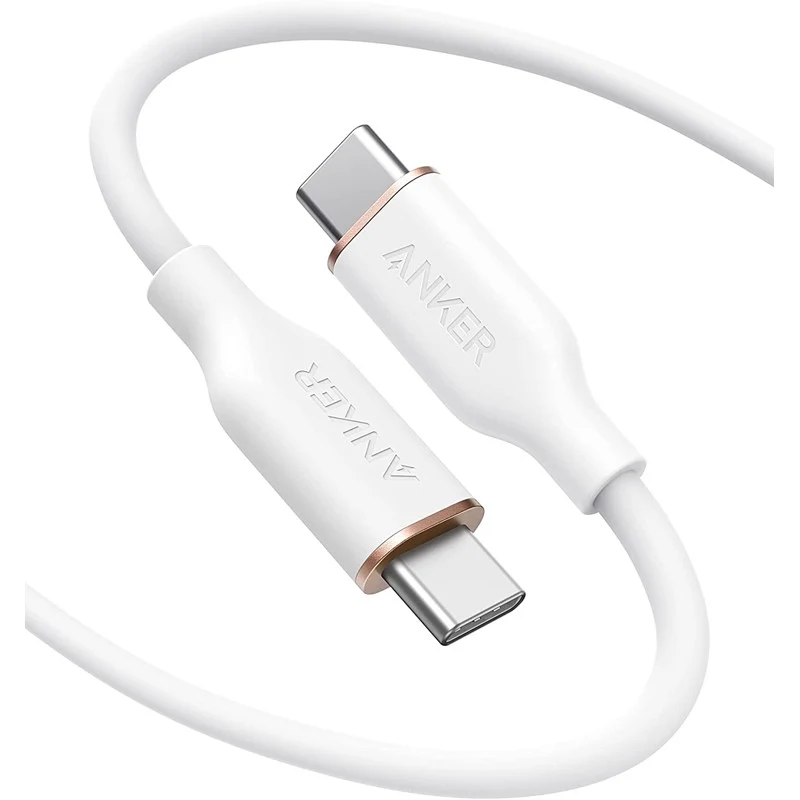 Anker PowerLine III Flow USB-C to USB-C 100W Cable (0.9m/3ft) , White