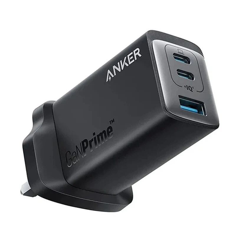 Anker USB C Charger, Anker 735 Charger GaNPrime 65W, PPS 3-Port Fast Wall Charger, Black